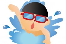 水泳 コンタクト